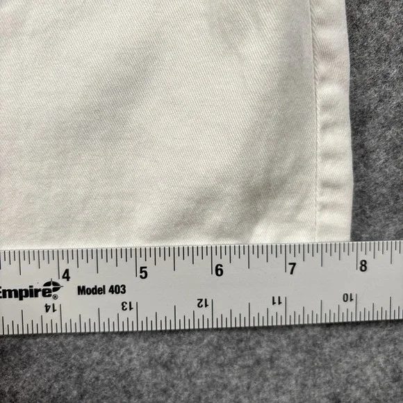 Jag Jeans Womens Size 8 (Fits 30x22) White Jeans Classic Fit Stretch Crop - Picture 12 of 14